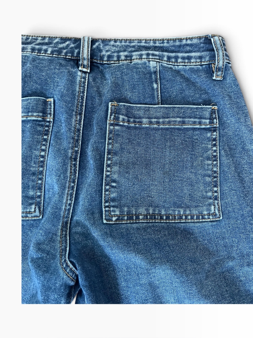 Kut from the Kloth Women’s Barrel Leg Carpenter Jeans in Dark Blue Denim - Picture 7 of 7